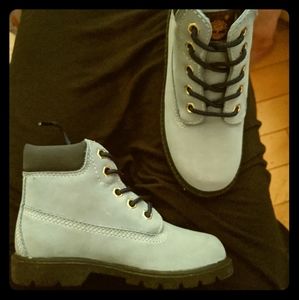 Baby Blue Timberlands Worker Boot kids